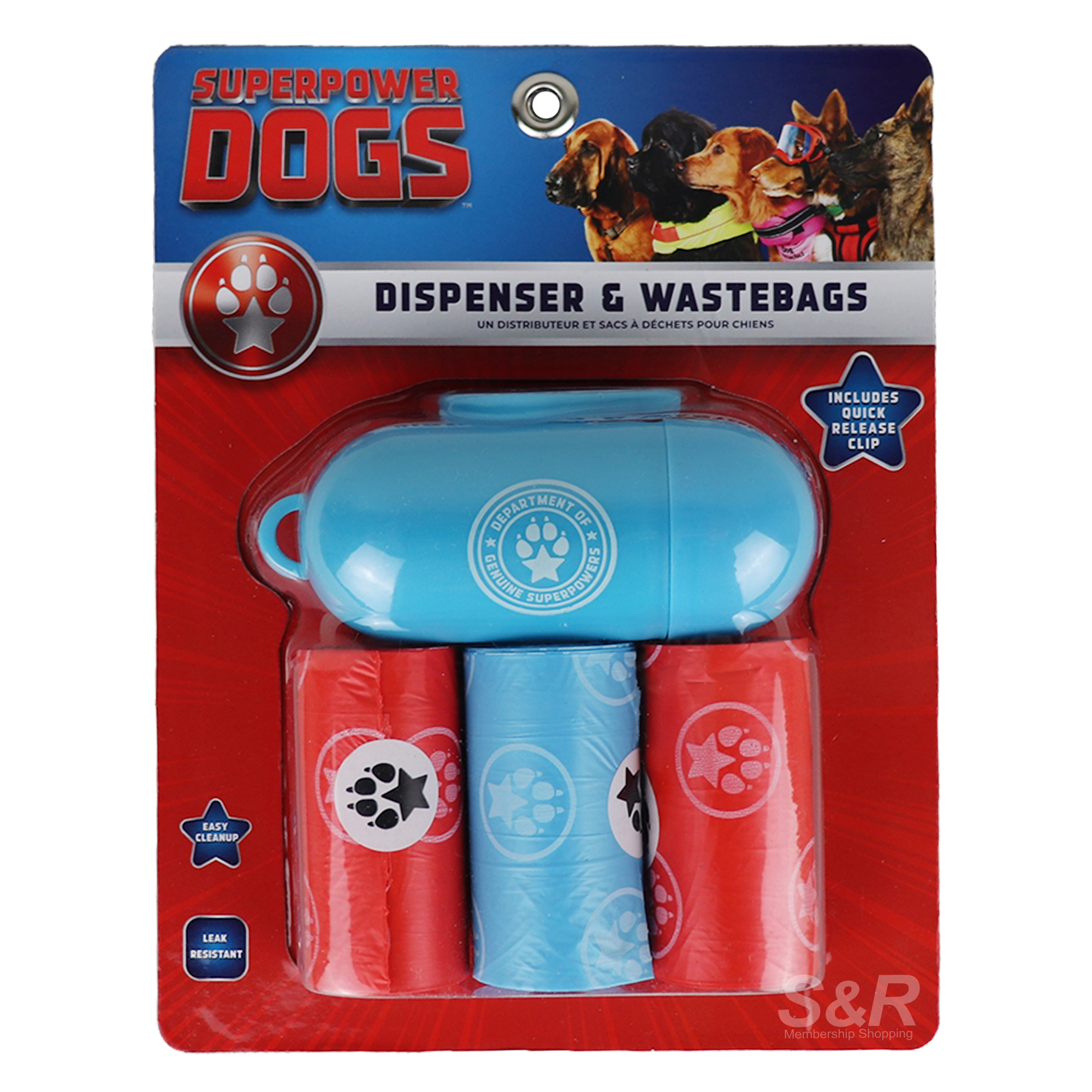 Super Power Dogs Dispenser and Waste Bags